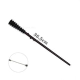 Black anime cosplay metal core magic wand, 36.5cm spiraled length