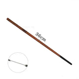 36cm wooden anime cosplay metal core magic wand for collectors