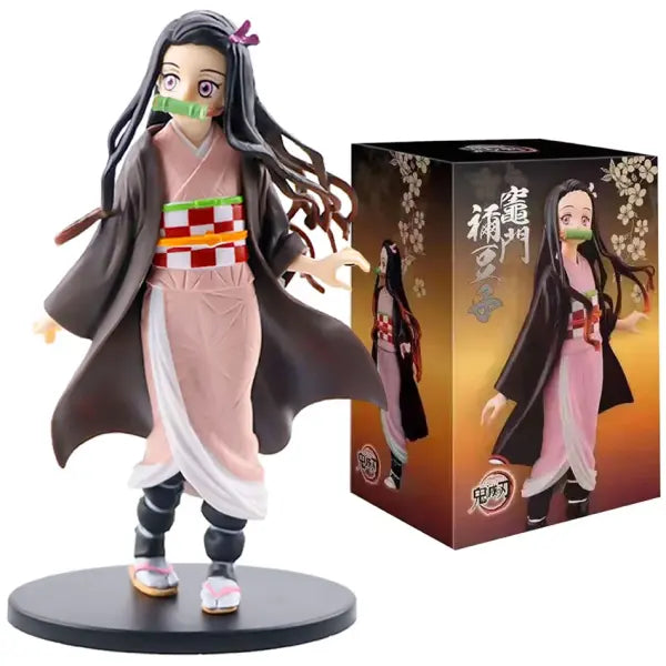 Bandai Anime Demon Slayer Figure 15cm Nezuko Tanjirou Action Model