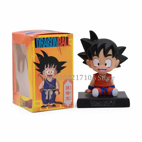 Bandai Anime Dragon Ball Son Goku Kuririn Shaking Head Car Doll - B with box