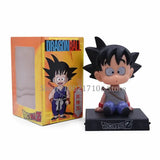 Bandai Anime Dragon Ball Son Goku Kuririn Shaking Head Car Doll - A with box