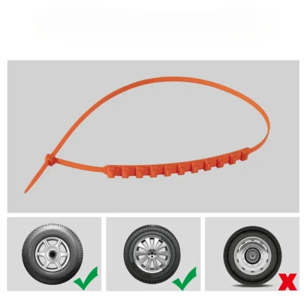 Anti-Skid Snow Chains for Cars and Trucks Winter Emergency 10pcs Set - Himpall
