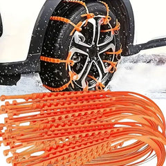 Anti-Skid Snow Chains for Cars and Trucks Winter Emergency 10pcs Set - Himpall