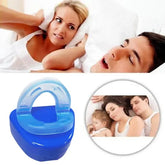 Anti-Snoring Mouthpiece – Adjustable Snore Stop Mouth Guard for Bruxism Relief & Better Sleep - Blue / CHINA