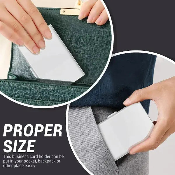 Antitheft Anti RFID Blocking ID Bank Credit Card Holder Slim Wallet