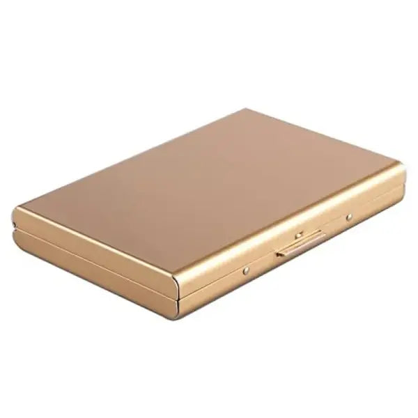 Antitheft Anti RFID Blocking ID Bank Credit Card Holder Slim Wallet - Gold