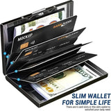 Antitheft Anti RFID Blocking ID Bank Credit Card Holder Slim Wallet