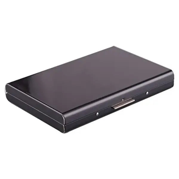 Antitheft Anti RFID Blocking ID Bank Credit Card Holder Slim Wallet - Black