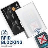 Antitheft Anti RFID Blocking ID Bank Credit Card Holder Slim Wallet