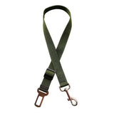 Army Green Adjustable Dog Seat Belt for Safe Car Travel