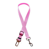Army Green Adjustable Dog Seat Belt for Safe Car Travel - Pink