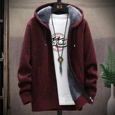 Men’s Wool Jacket – Plush Thickened Vintage Autumn Winter Casual Hoodie