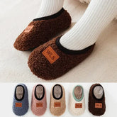 Autumn Winter Baby Slippers Toddler Plush Floor Sock Shoes Boy Girl Children Soft Anti-slip Walking Shoes Indoor Home
