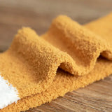 Cute Cat Claw Coral Velvet Socks – Women & Girls Winter Sleep Socks