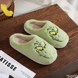 Women’s Plush Monster Fur Home Slippers – Cozy Winter Indoor Shoes