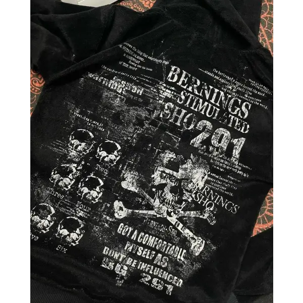 Oversized Fur-Collar Zipper Hoodie – Y2K Harajuku High Street