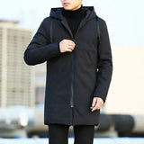 Lawrenceblack Men’s Winter Jacket with Zipper and Hooded Design