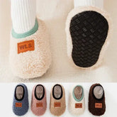 Autumn Winter Warm Baby Slippers Toddler Plush Floor Sock Shoes Boys Girls Soft Anti-slip Walking Shoes Indoor Home