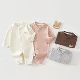 AYNIGIELL Baby Jumpsuit – Spring & Autumn Pure Cotton Sleepwear for Newborn Boys & Girls (0–18 Months)