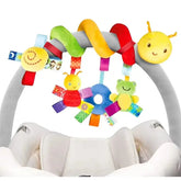 Baby Crib Hanging Rattles Toys Car Seat Toy Soft Mobiles Stroller Crib Cot Spiral Toy Pram Hanging Dolls for Babies
