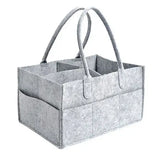 Baby Diaper Ball Organizer Bag – Portable Storage for Nursery Car and Changing Essentials - Gray