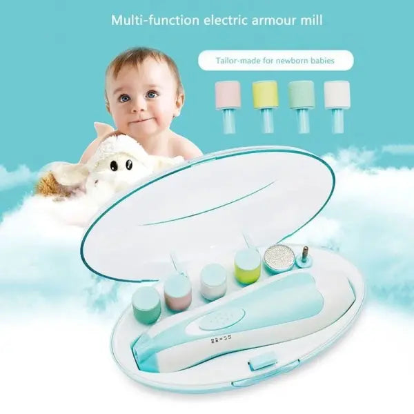 Multifunctional Baby Electric Nail Trimmer and Kid Nail Polisher Set