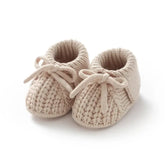 Baby Shoes Knitted Infant Child Bed Footwear 0-18M Cute Turn-down Breathable Newborn Boys Girls Walk Boots Fashion
