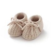 Baby Knitted Shoes 0–18M – Breathable Infant Bed Footwear Cute Turn-Down Walk Boots for Boys & Girls
