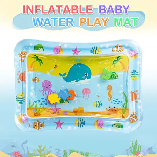 Inflatable Cushion PVC Baby Water Play Mat for Tummy Time - whale