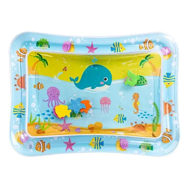 Inflatable Cushion PVC Baby Water Play Mat for Tummy Time - whale