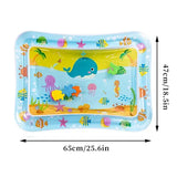 Inflatable Cushion PVC Baby Water Play Mat for Tummy Time - whale