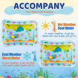 Inflatable Cushion PVC Baby Water Play Mat for Tummy Time - whale