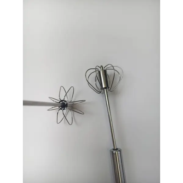 Baking Tool Whisk Stainless Steel Thickened Mixer Semi-Automatic Egg Beater Manual Mini Silicone Whisk