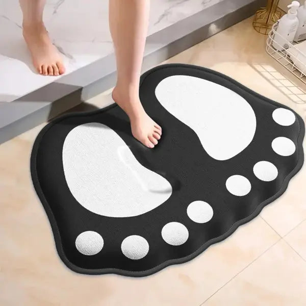 Absorbent Bathroom Carpet Anti Slip Claw Pattern Floor Mat
