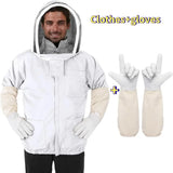 Beekeeping Clothing Veil Hood Gloves Hat Cloth Jacket Protective beekeeping suit Hooded beekeepers bee suit equipment