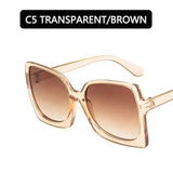 Big Frame Designer Oversized Sunglasses for Elevated Style - C5