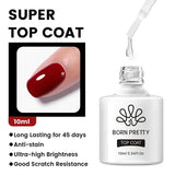 BORN PRETTY 10ml Base Gel Top Coat Rubber Gel Reinforcement Gel for Nails Tools Soak Off UV LED Nail Varnish Function