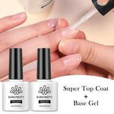 BORN PRETTY 10ml Base Gel Top Coat Rubber Gel Reinforcement Gel for Nails Tools Soak Off UV LED Nail Varnish Function
