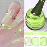 BORN PRETTY 10ml Translucent Jelly Nude Gel Nail Polish Colorful Varnish Semi Permanent UV LED Nail Art Manicure Gel