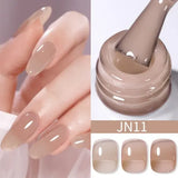 BORN PRETTY 10ml Translucent Jelly Nude Gel Nail Polish Colorful Varnish Semi Permanent UV LED Nail Art Manicure Gel