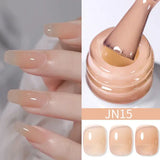 BORN PRETTY 10ml Translucent Jelly Nude Gel Nail Polish Colorful Varnish Semi Permanent UV LED Nail Art Manicure Gel