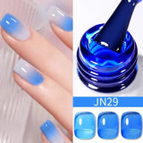 BORN PRETTY 10ml Translucent Jelly Nude Gel Nail Polish Colorful Varnish Semi Permanent UV LED Nail Art Manicure Gel