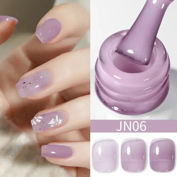 BORN PRETTY 10ml Translucent Jelly Nude Gel Nail Polish Colorful Varnish Semi Permanent UV LED Nail Art Manicure Gel