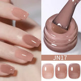 BORN PRETTY 10ml Translucent Jelly Nude Gel Nail Polish Colorful Varnish Semi Permanent UV LED Nail Art Manicure Gel