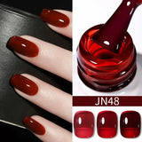 BORN PRETTY 10ml Translucent Jelly Nude Gel Nail Polish Colorful Varnish Semi Permanent UV LED Nail Art Manicure Gel