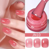 BORN PRETTY 10ml Translucent Jelly Nude Gel Nail Polish Colorful Varnish Semi Permanent UV LED Nail Art Manicure Gel