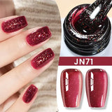 BORN PRETTY 10ml Wine Red Gel Nail Polish Long-Lasting French Style Gel Nail Supplies For Manicure DIY Nail Art Varnish