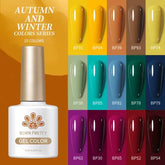 BORN PRETTY 10ml Wine Red Gel Nail Polish Long-Lasting French Style Gel Nail Supplies For Manicure DIY Nail Art Varnish