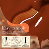 BORN PRETTY 10ml Wine Red Gel Nail Polish Long-Lasting French Style Gel Nail Supplies For Manicure DIY Nail Art Varnish