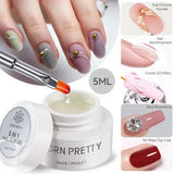BORN PRETTY 15ml Clear Non Stick Hand Extension Gel 3D Shaping Sculpting Carving Nail Art Solid Hard Gel for Fake Nail